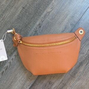Tan Leather Crossbody Bag